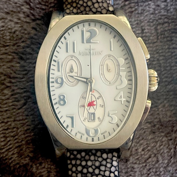 SWISS WATCH BY AQUAMARIN each registered with serial number in back ! - Picture 2 of 9
